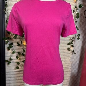 Talbots Fuchsia Short Sleeve Tee